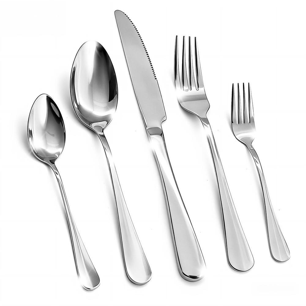 20 Piece Silverware Set,for Home,Kitchen,Restaurant.Flatware Set,Stainless St...