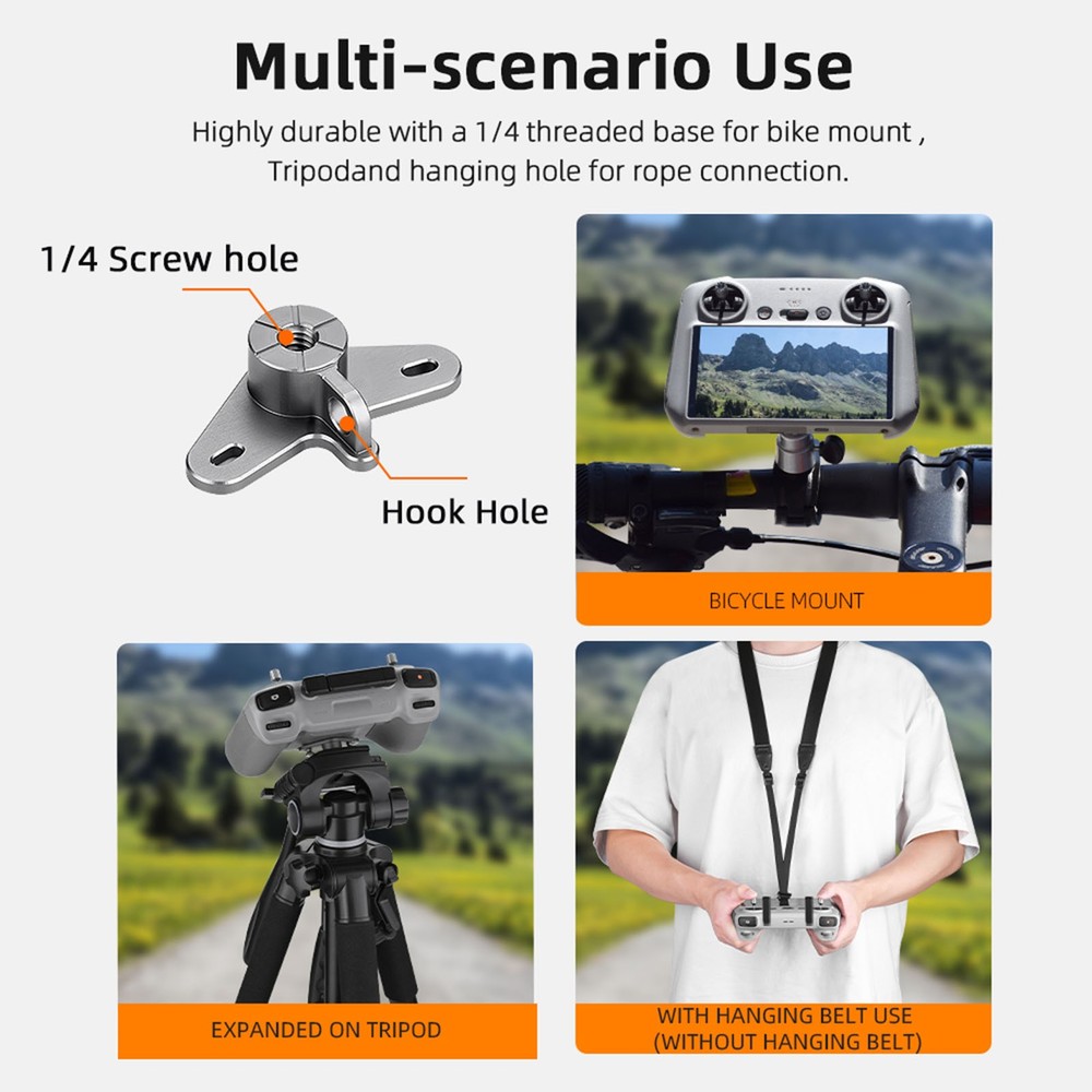 Bicycle Bracket Base Cycling Bracket Accessory for RC/RC2 Screen Remote Control