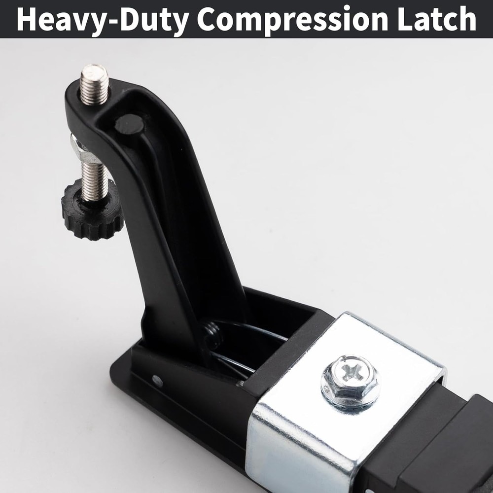 2PCS Black Zinc Alloy Compression Latch Push Button Flush Trigger Lock