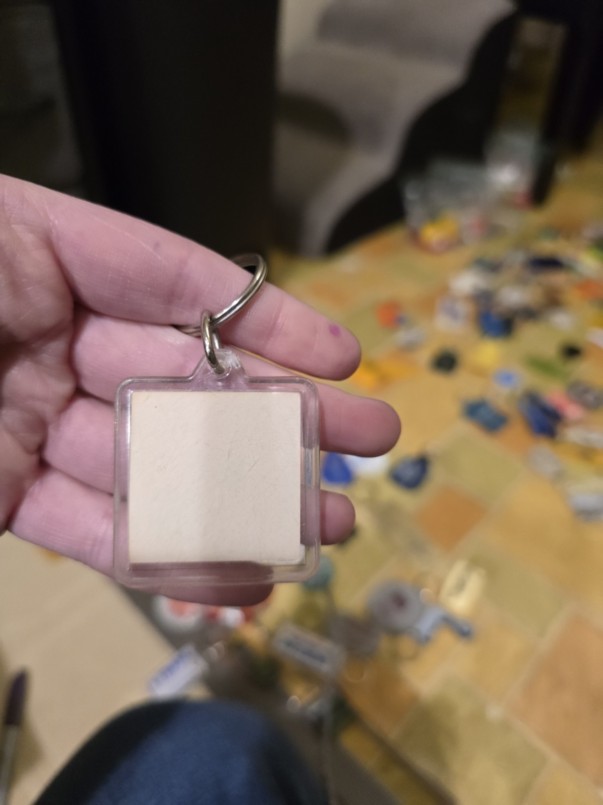 Florida Keychain Collectible Souvenir Key FOB Palm Trees Acrylic