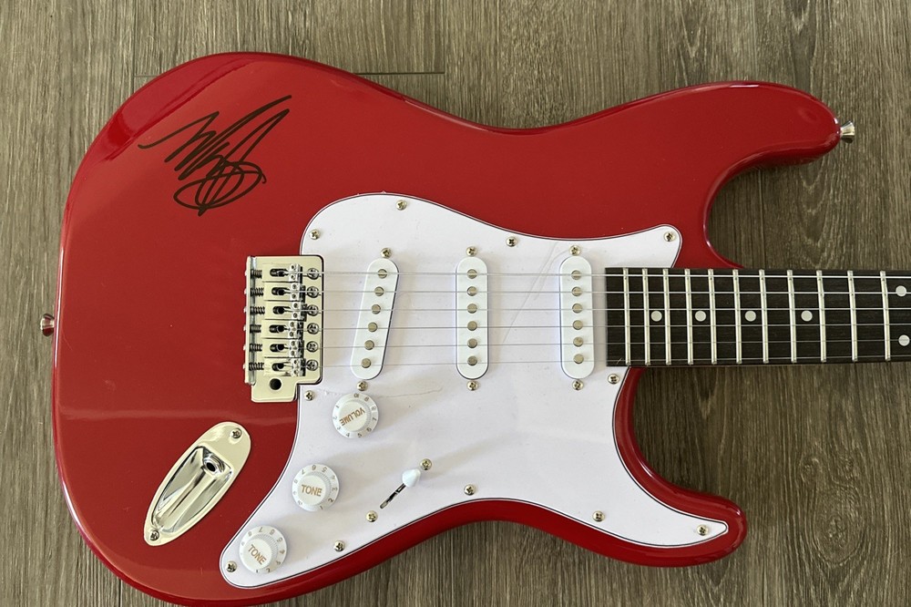 Mark Hoppus Blink 182 Autograph Signed Guitar! Psa Coa