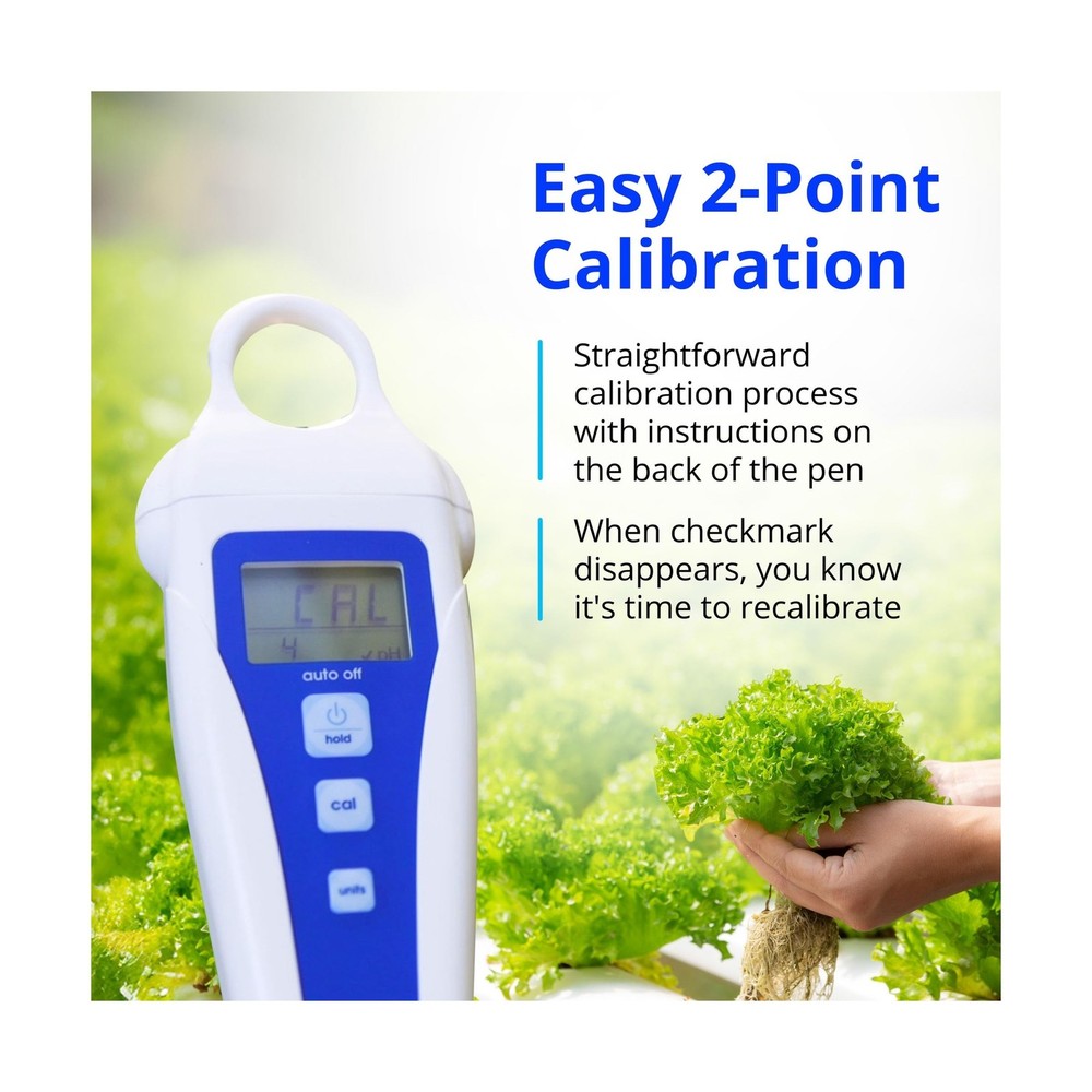 bluelab pH Pen - ± 0.1 pH Accurate, Durable Double Junction Probe, Waterpro
