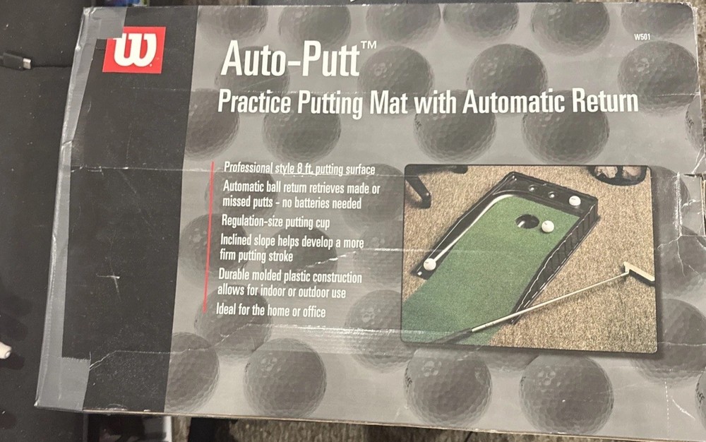 Wilson Auto-Putt practice 8FT  putting mat with an automatic ball return feature