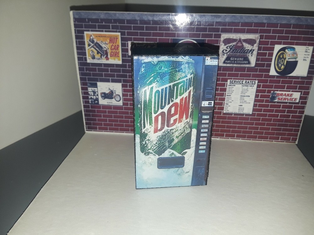 Mountain Dew Pop Machine 1:24 & 1:25 Scale Diorama Accessory Items