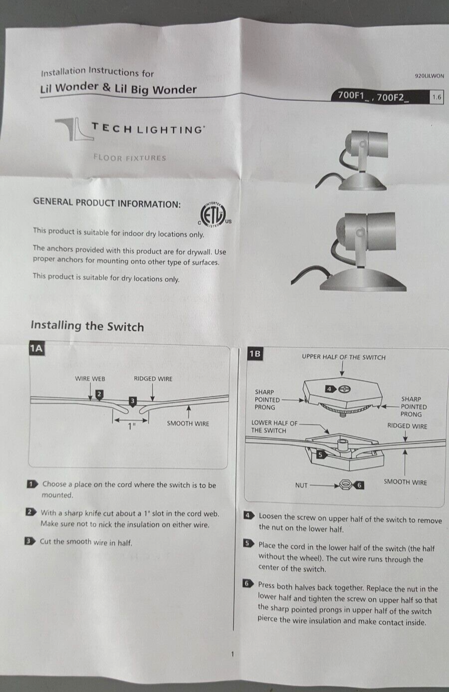 TECH LIGHTING 4" LIL WONDER 700F2 🖼 PORTABLE DISPLAY ART EXHIBIT SPOT LIGHT NEW