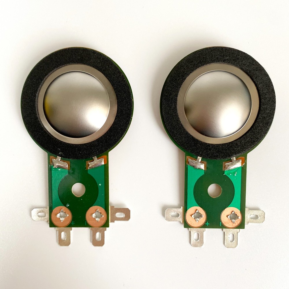2 Replacement 1" Titanium Diaphragms For Eden E2700 Horn Tweeter Driver 8Ω