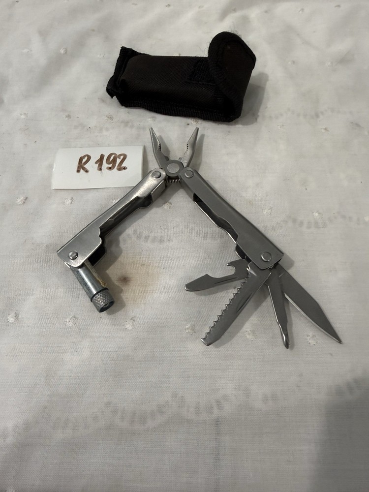 Multi Use Pocket Tool with Case & Light for Outdoor Use