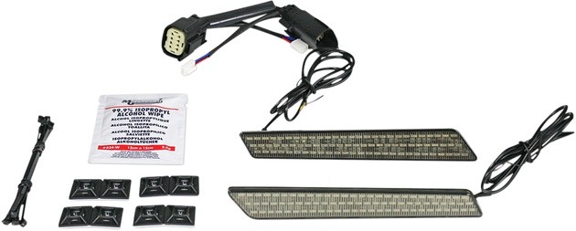 Custom Dynamics LED Saddlebag Latch Lights Smoke
