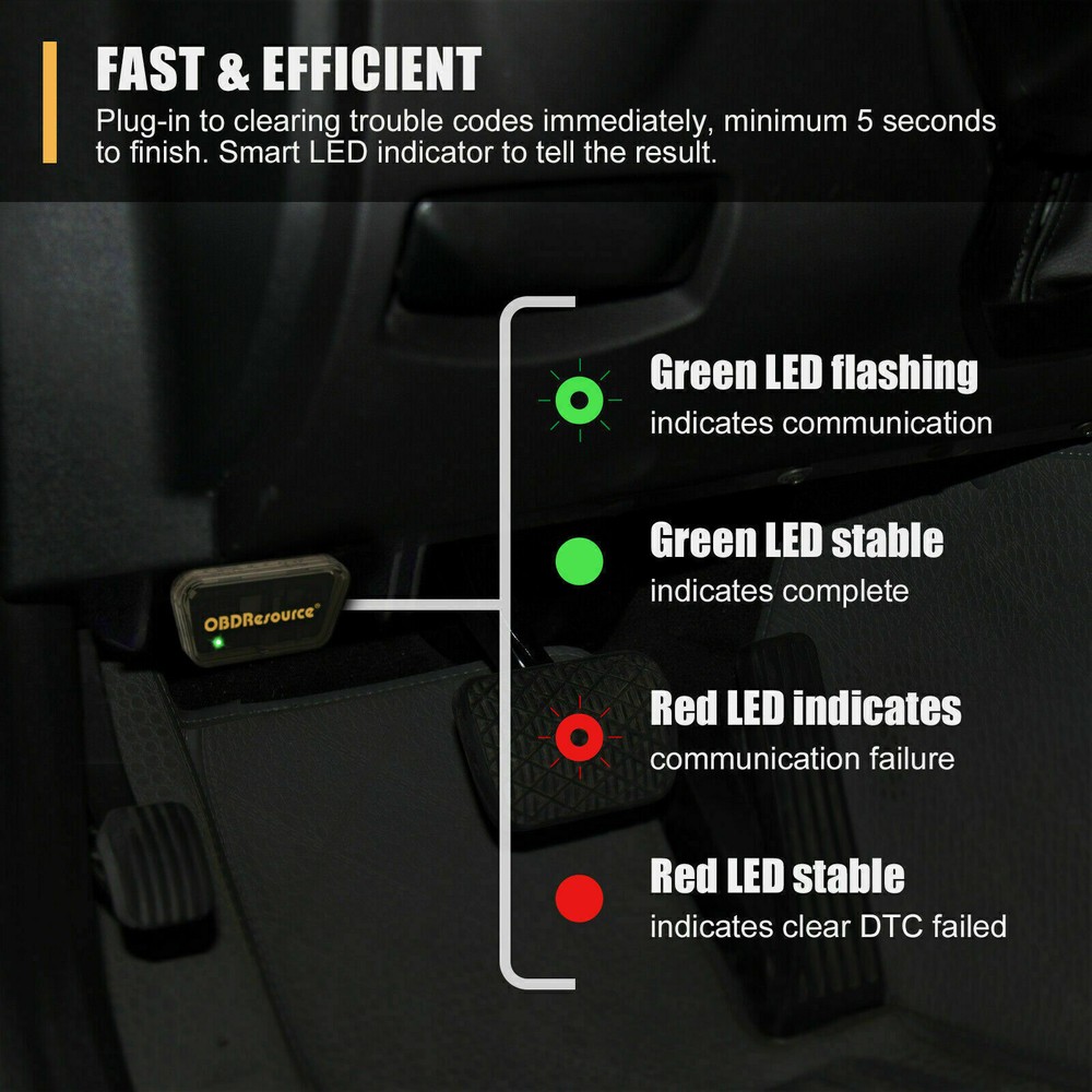 Car Code Clearer Automatically Turn-Off MIL Engine Light OBD2 Erase Error Codes