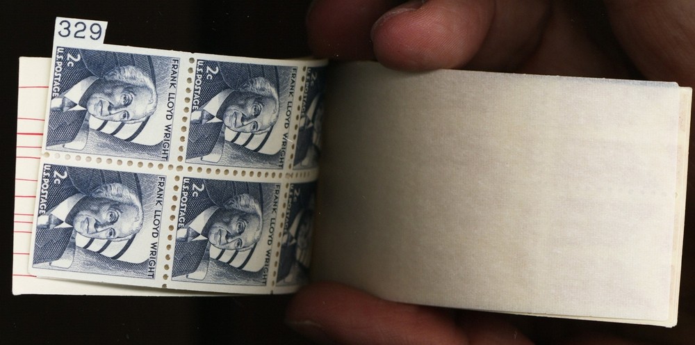 $1 Airmail Booklet with Fold Over Error On 2¢ Pane * Stuart Katz