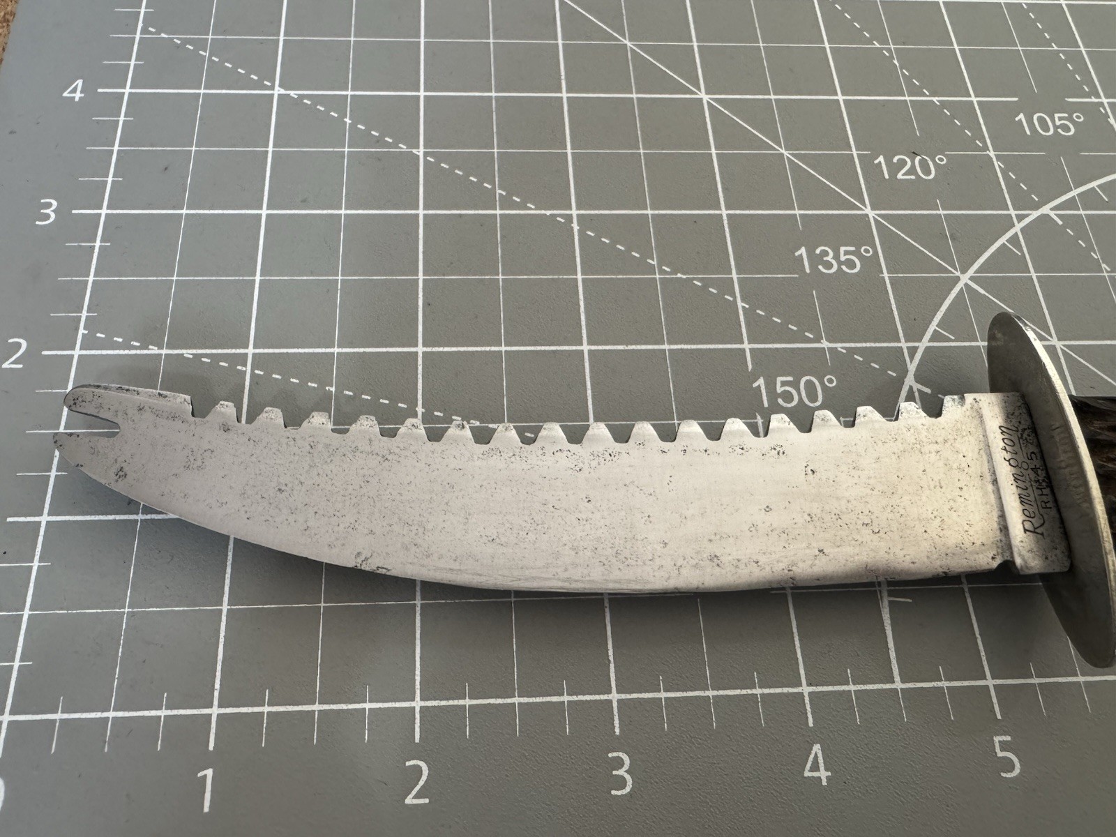 Vintage 1920-1939 Remington RH-45 Wood Handle Fishing Filet Knife 10" Overall