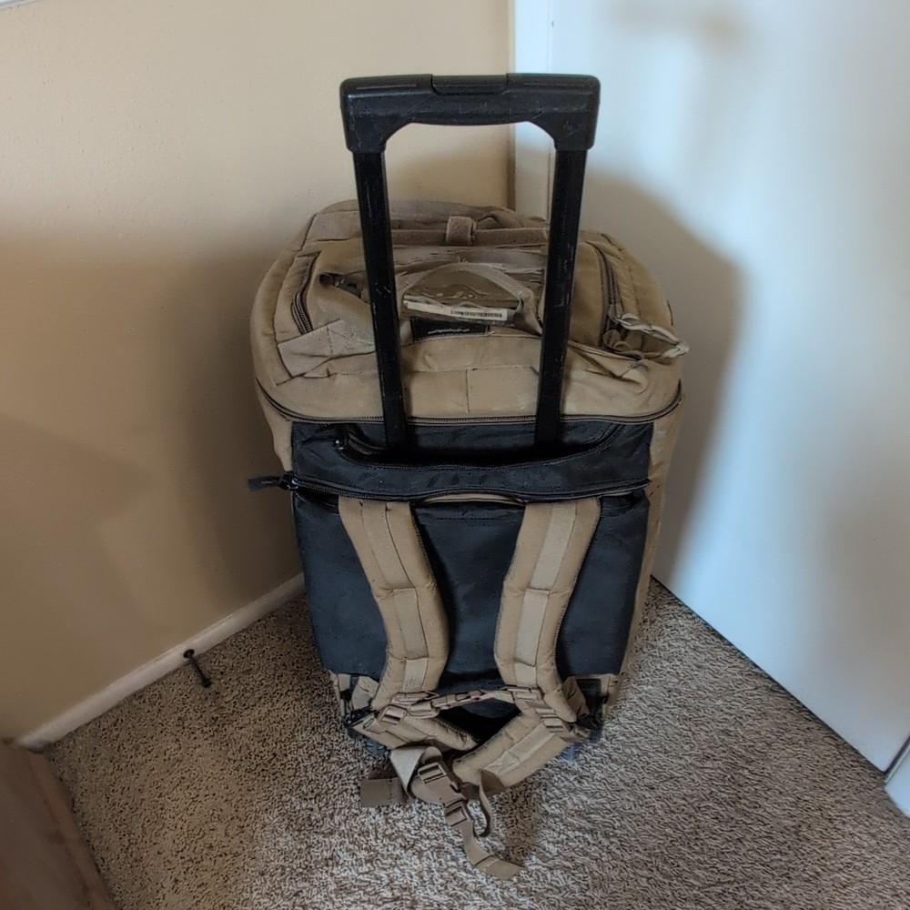 USMC Thin Air Gear Rolling Deployment/Backpack Coyote Brown - 3 Dividers