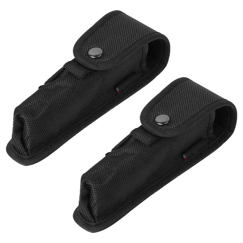 2 Pcs Multi-functional Waist Pack Torch Pouch Protective Flashlight Case Bag