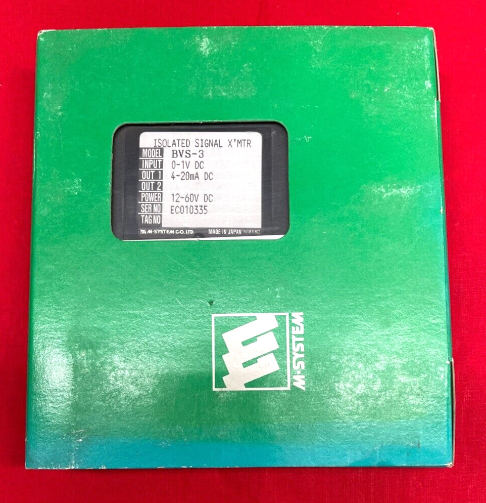 M-SYSTEM ISOLATED SIGNAL X'MTR MODEL BVS-3