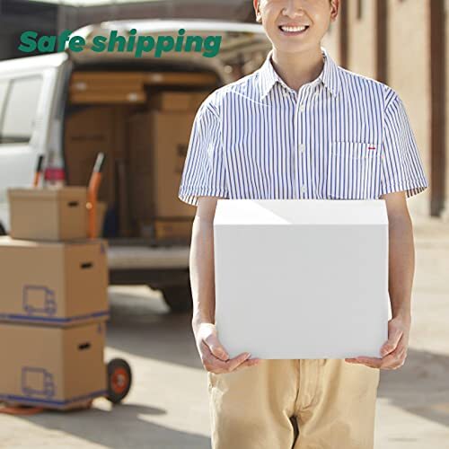 25 Pack Shipping Boxes for Mailing Moving Packaging Corrugated Boxes White