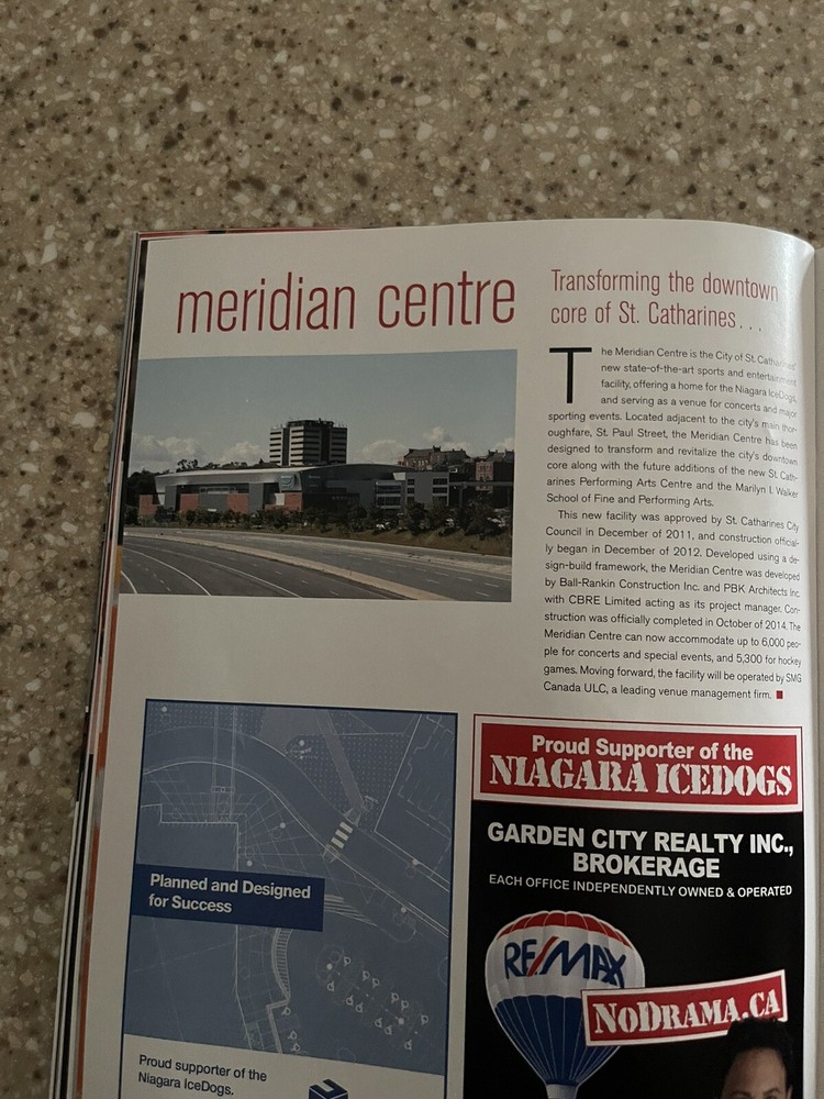 Niagara Icedogs First Game Meridian Centre Program 10-16 2014 *2014/15 Yearbook