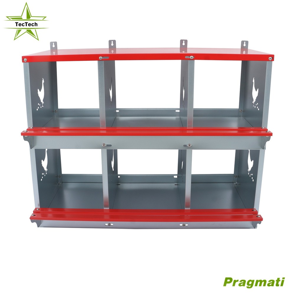 Nesting Box Durable Materials Chicken Laying Boxes 6 Compartment Nesting Boxes