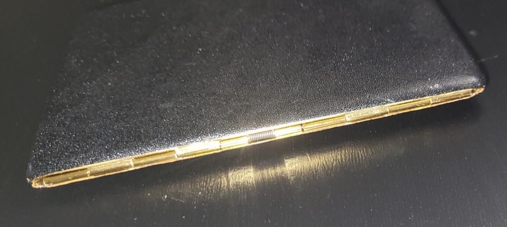 Black Cigarette Case Retro Smoking Accessory