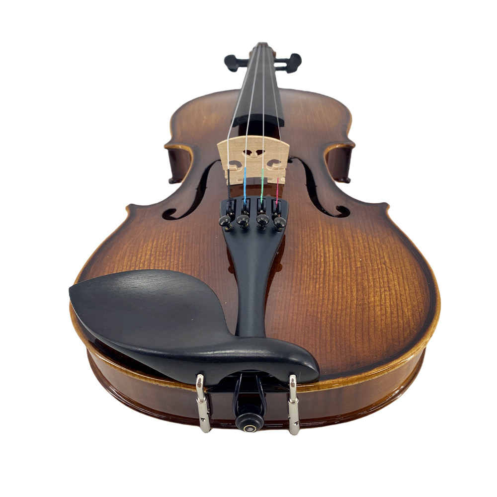 4/4 Violin Solid Flamed Maple Back and Spruce Top Handmade for Beginning Student