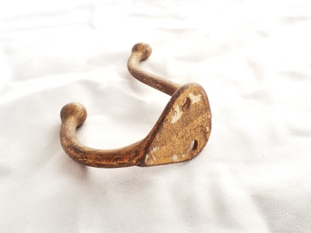 Vintage Hardware Distressed 4" Coat & Hat Hook Wall Mount Rustic Farmhouse Decor