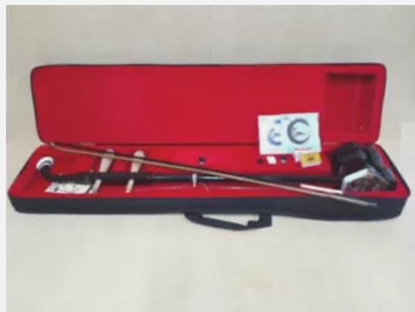 Erhu, Chinese 2-stringed Fiddle, Solid Timber Body,Neck+ Foam Case, Extra String
