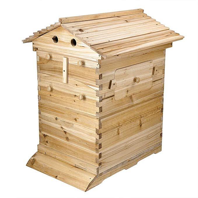 Auto Bee Hive Boxes Beehives+ 7x Bee Frames Honey Bee House Beekeeping Beekeeper