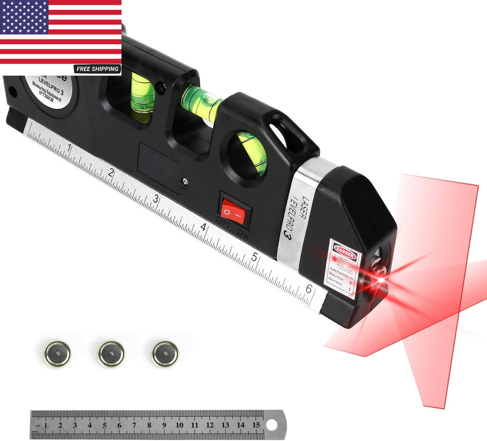 Level Tool Laser Level Leveler Tool Cross Line Vertical and Horizontal Line with