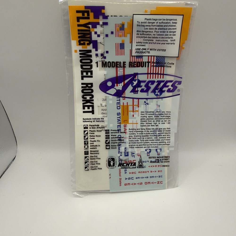 Estes Accessories Decals Hyper Astro EST 2995