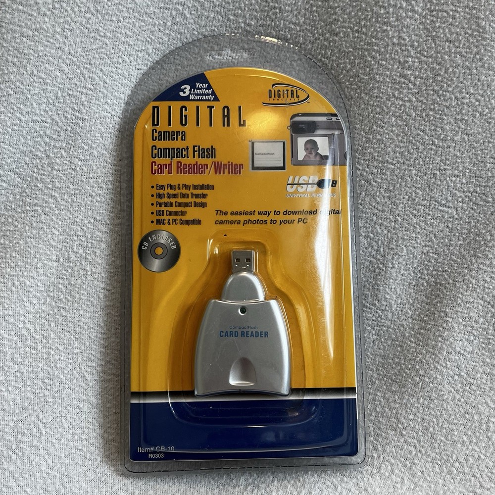 Digital Concepts Camera Compact Flash Card Reader Writer Digital Concepts CR-10