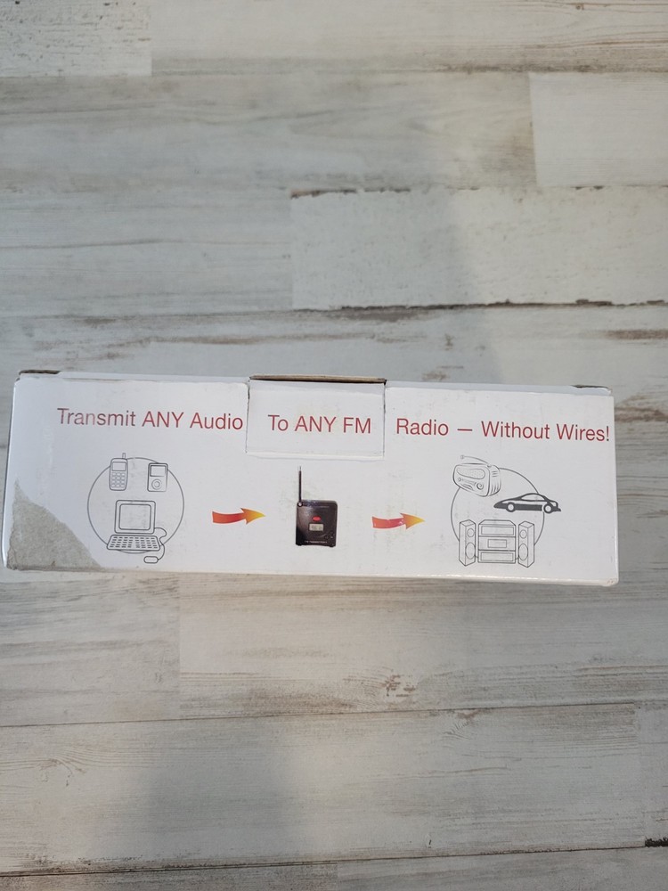 C.Crane FM Transmitter 2 Adjustable Audio Input Timer 88.3-107.7 MHz Black