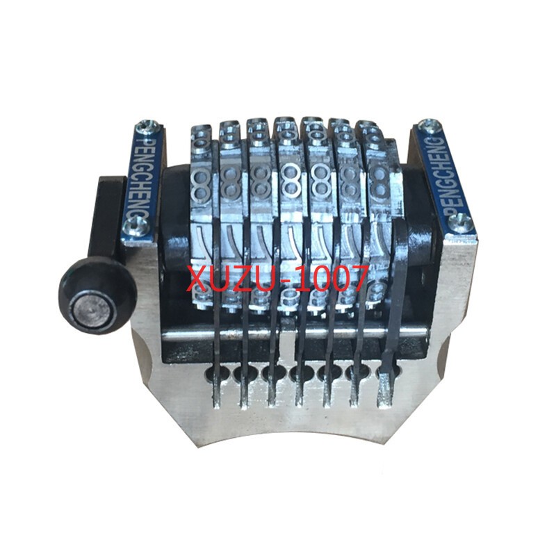 7Digits Numbering Machine Vertical Printing Press Encoder Wheel Rotate Reversely