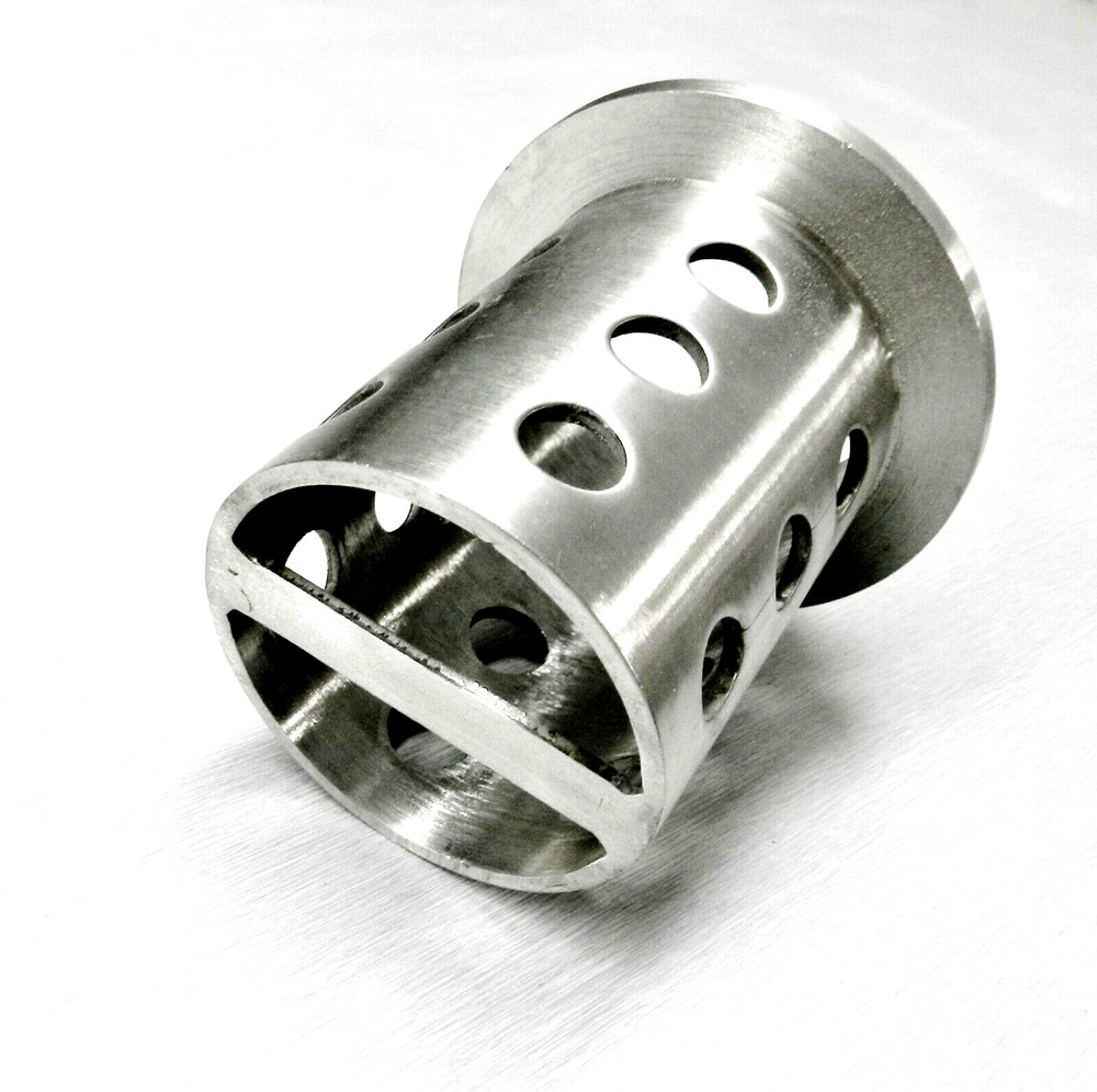 Perforated Casting Flask 2-1/2" x 4" Flask Vacuum Casting Stainless 1/8" Wall