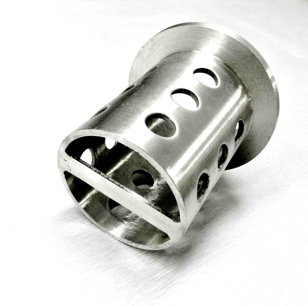 Perforated Casting Flask 2-1/2" x 4" Flask Vacuum Casting Stainless 1/8" Wall