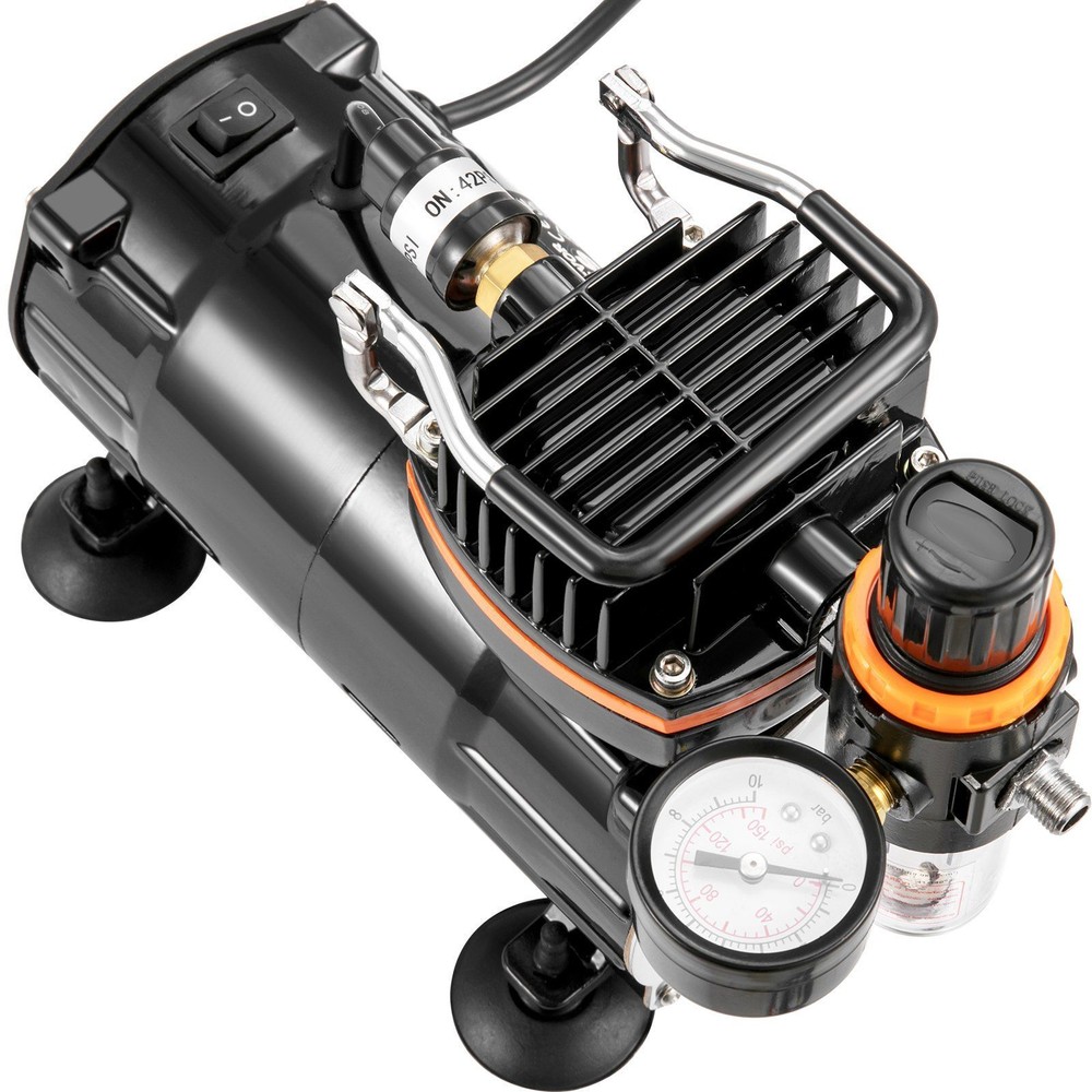 Professional Airbrush Set w/ Compressor & Multi-Purpose Dual-Action Gravity Feed