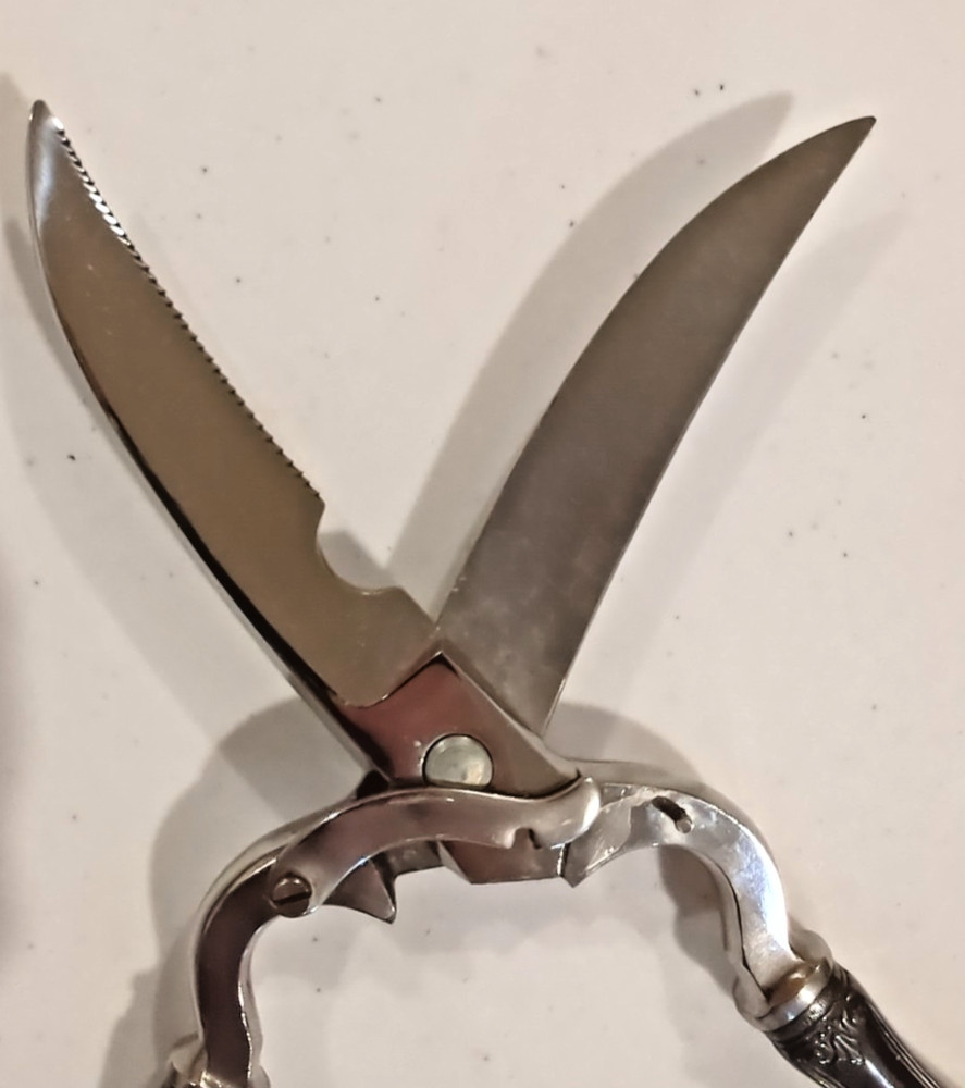 Stainless Kitchen Poultry Shears Scissors Vintage Italy