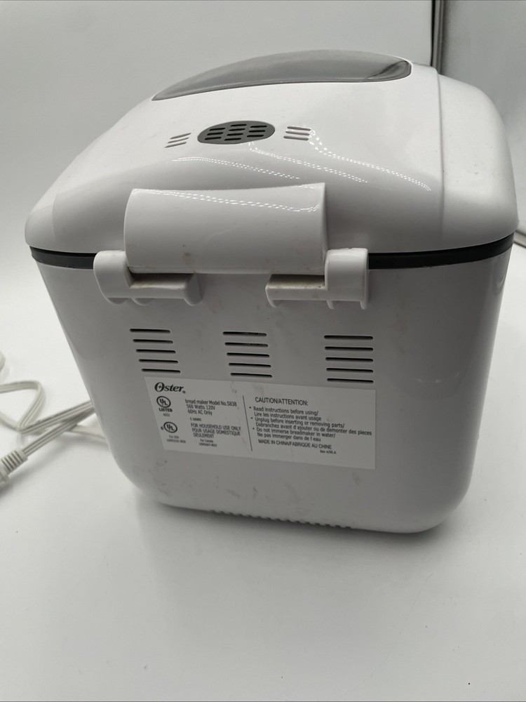 Oster Express Bake Bread Maker - 2Lb - Model 5838 White - Tested Works