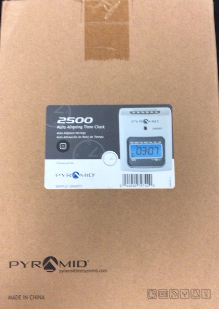 Pyramid Time 2500 Time Clock Model 2500 Auto Align