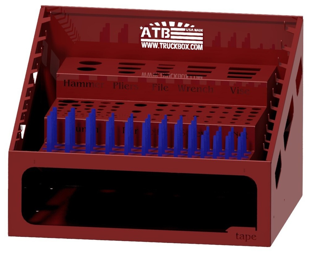 Tabletop Tool Rack Organizer for Sockets and Wrenches