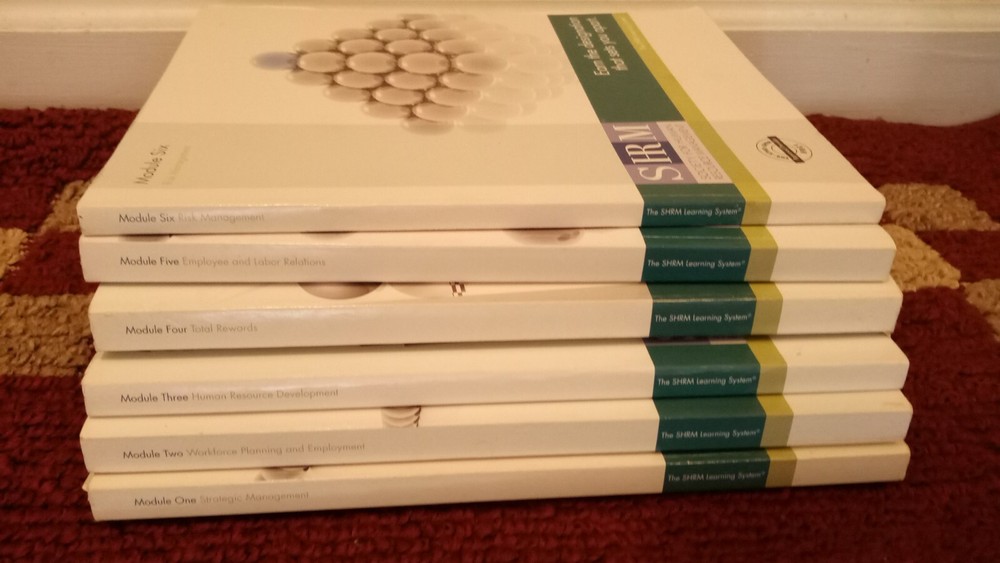 2008 SHRM Learning System Complete Set 1-6 PHR/SPHR Certification Prep Tool