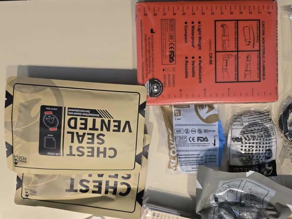 Rhino Rescue Trauma Kit / IFAK Refill Lot - NEW Sealed - Truck/Travel Kit