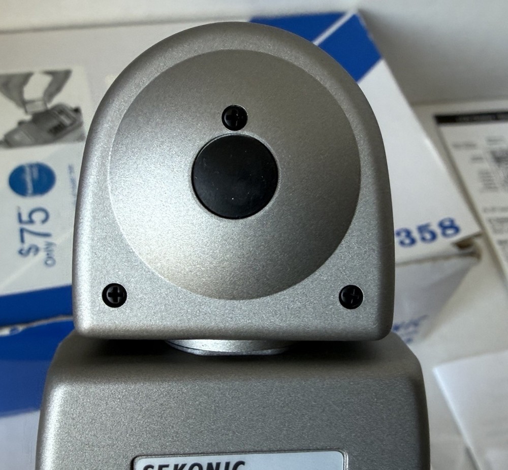 Sekonic L-358 Flash Master Digital Light Meter Silver Mint Condition