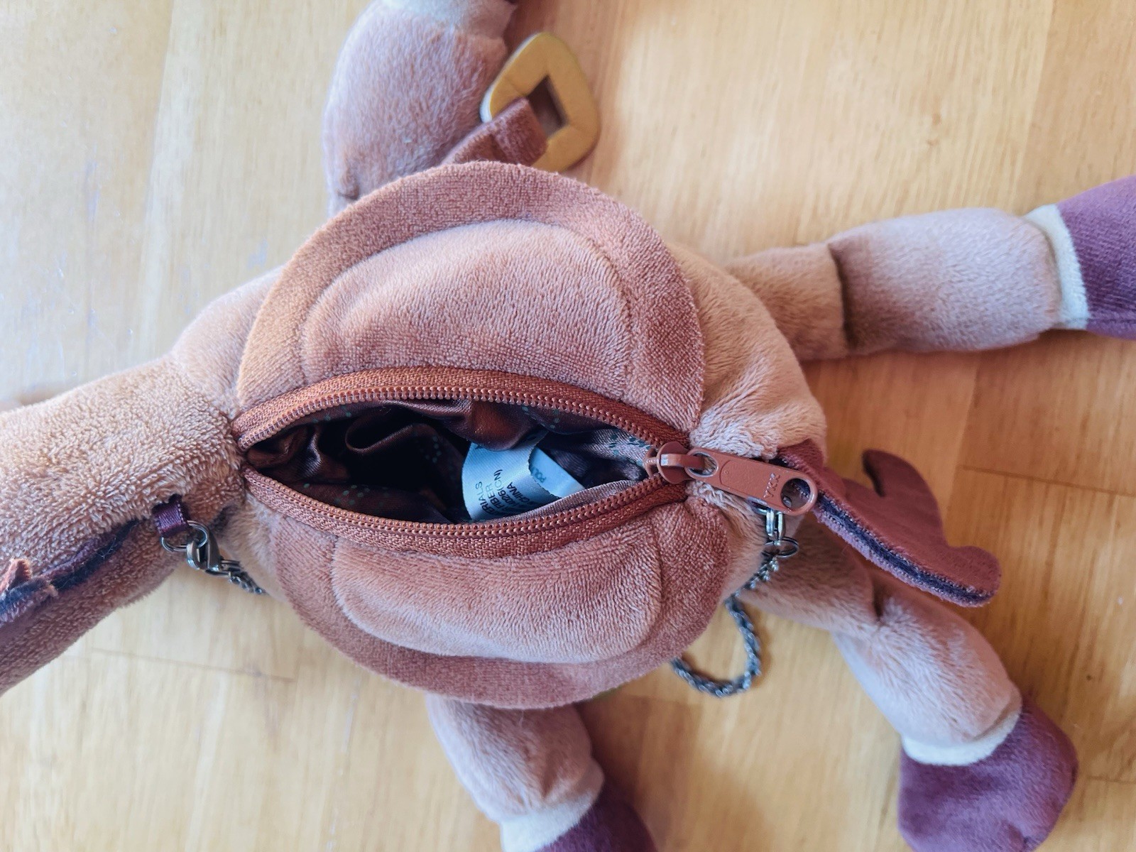 Toy Story Bullseye Plush Purse chain strap Disney Pixar bounding zip pouch bag