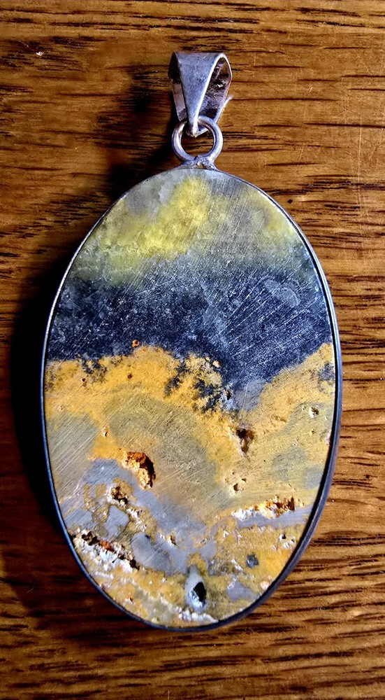 Bumble Bee Jasper Pendant