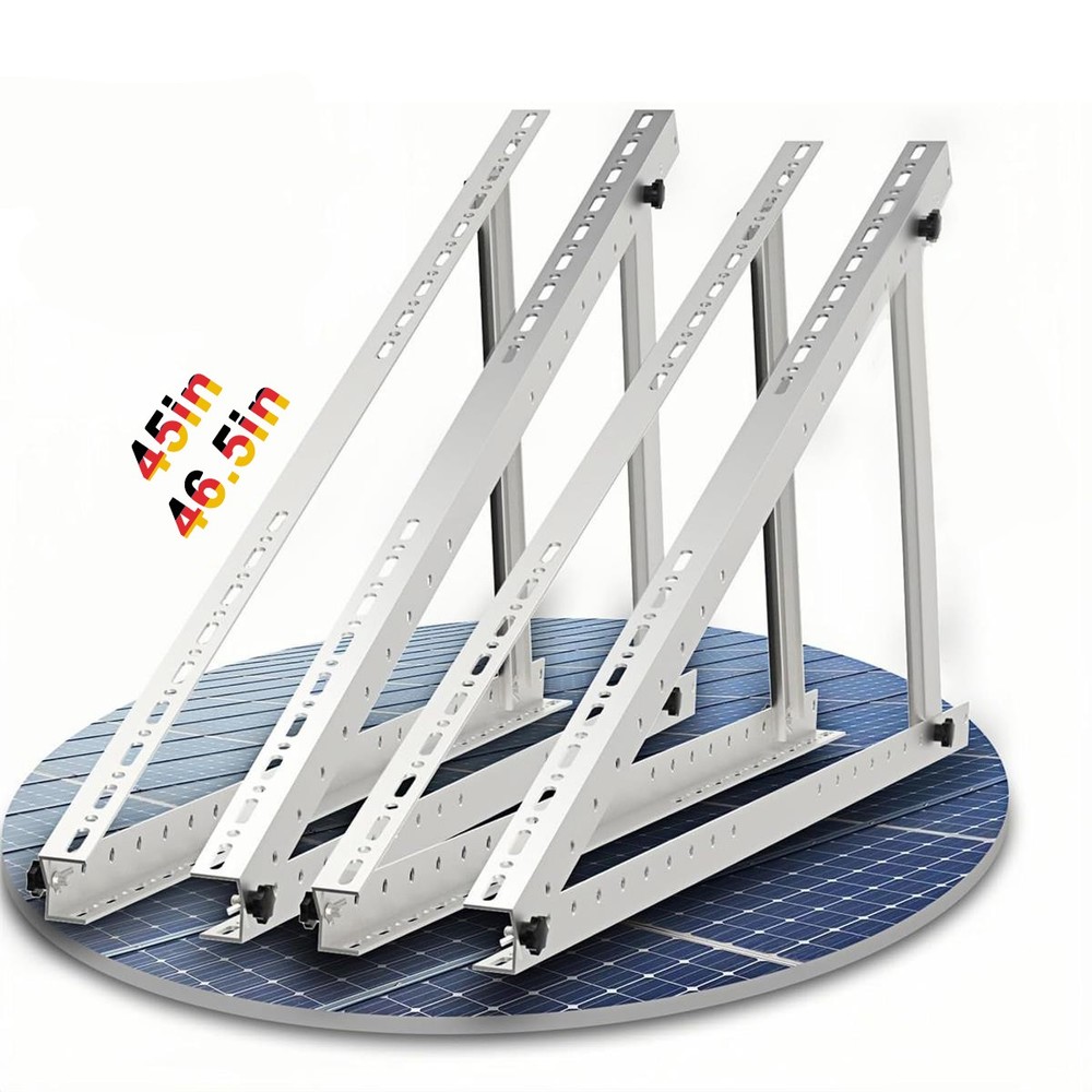 NEW 2 Set 45in 46.5in Solar Panel Mount Brackets Adjustable Tilt Mount Brackets