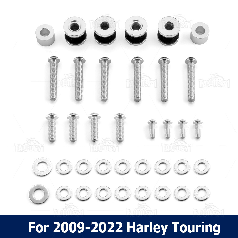 Sissy Backrests Rack Quick Release Docking Hardware Kit for Harley Touring 09-24