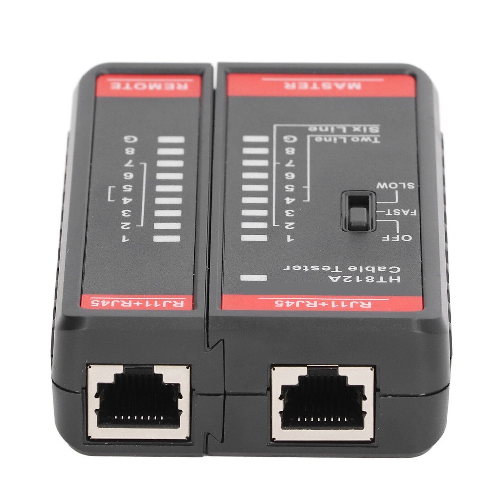 Network Cable Tester RJ11 RJ45 Phone Line Wire Test Tool Accessory