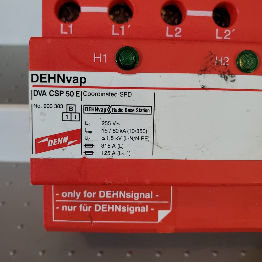 DEHN Cellsite Surge Protector DEHNvap DVA CSP 50 E Coordinated SPD Used