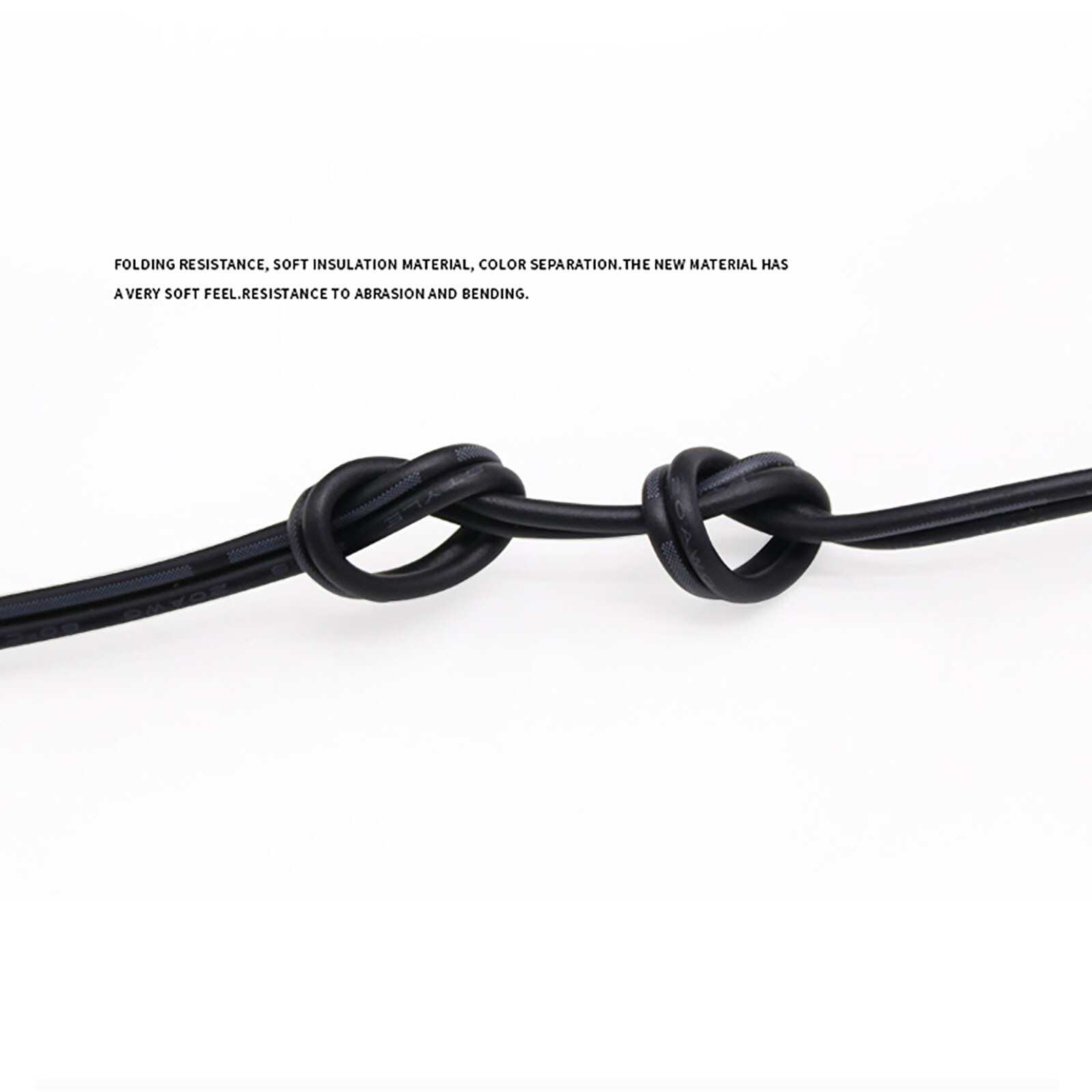 UL2468 2 Core Cable 16-28AWG Flat Ribbon Red & Black Stranded Electronic Wire