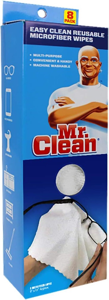 Mr Clean Microfiber Cloths Reusable Cleaning Towels (8 Pack)