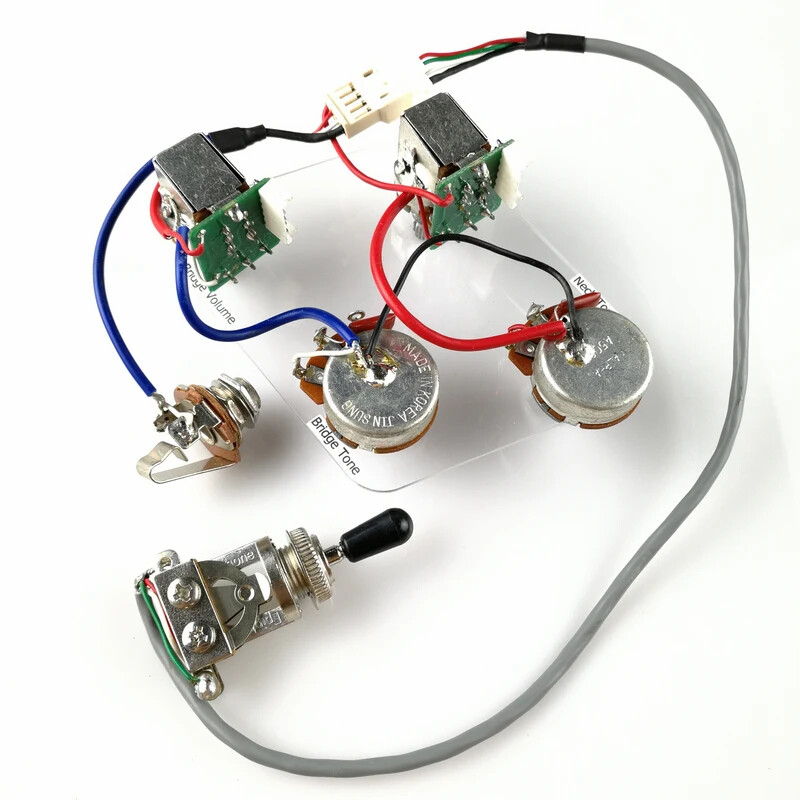 Epi solderless LP SG guitar pickup wire harness push pull switch potentiometer